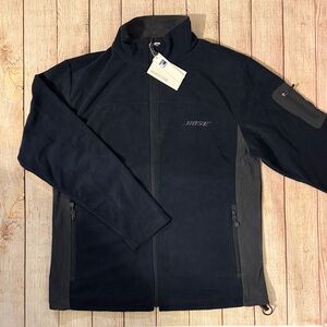 Bose Men's Midnight Navy and Gray Performance Fleece Zip-up Jacket